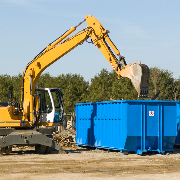 can i choose the location where the residential dumpster will be placed in Churchville